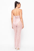 Crystal Lining Trimmed Corset Jumpsuit - Epicplacess