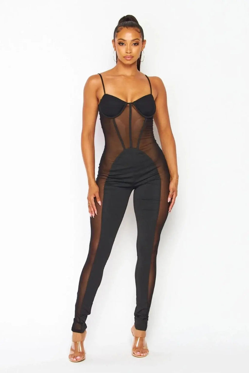 Young Forever Today Ribbed Jumpsuit - Black - Epicplacess