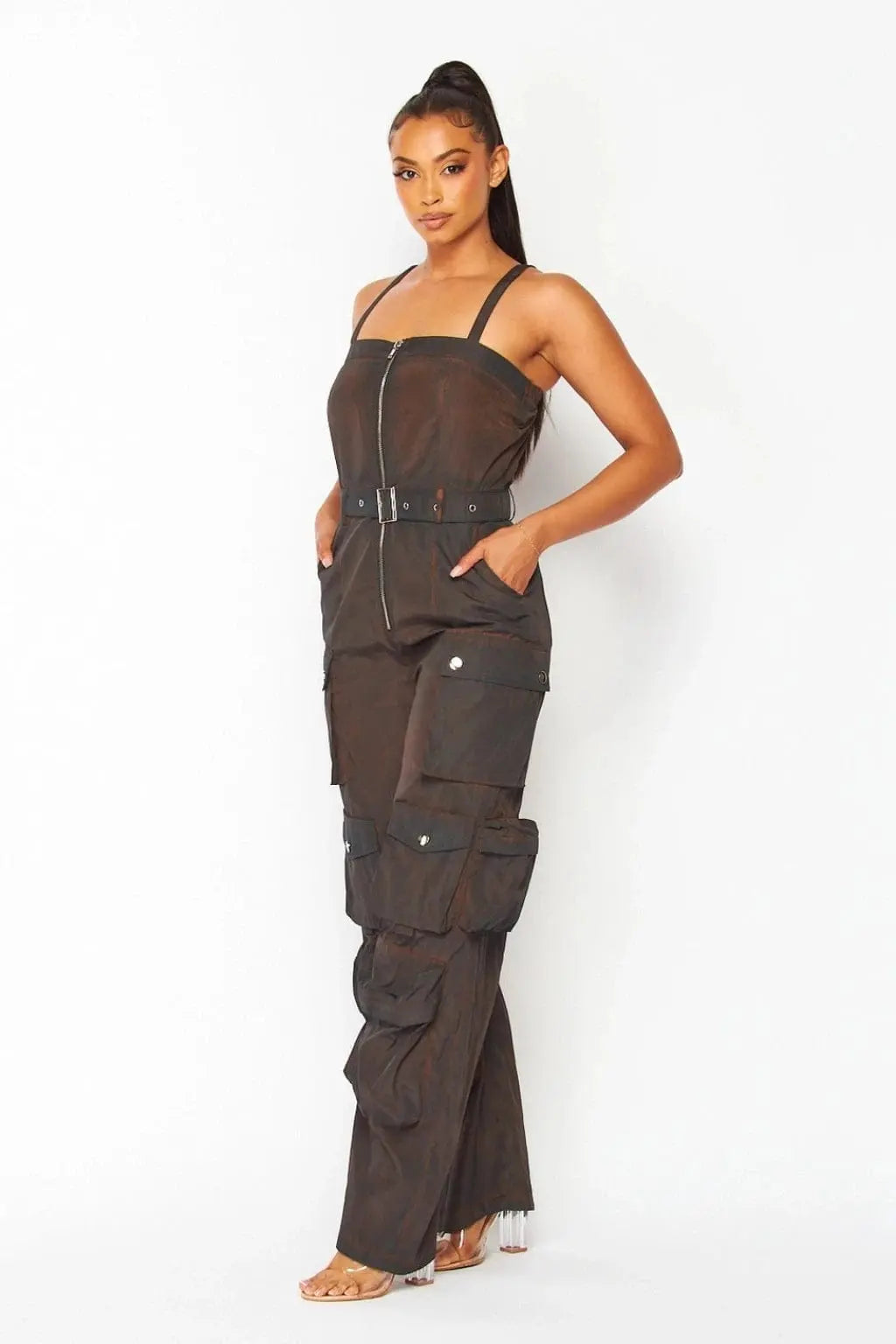 Gabi Admire Your Ways Jumpsuit-Brown jumpsuit Epicplacess   