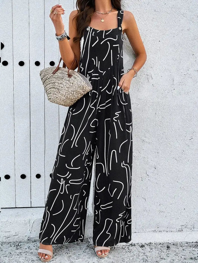 Baby Print Baggy Jumpsuits - Green jumpsuits Epicplacess S Black 