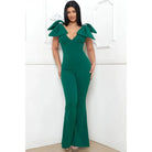 Bow On Shoulder Jumpsuits Pink/Green jumpsuits Epicplacess S Green 
