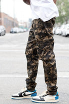 Stitch Relaxed Camo Leaf Cargo Jeans pants Epicplacess   