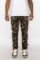 Stitch Relaxed Camo Leaf Cargo Jeans pants Epicplacess   