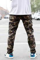 Stitch Relaxed Camo Leaf Cargo Jeans pants Epicplacess   