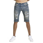 BBS Distressed Raw Hem Slim denim shorts Shorts Epicplacess 28 Black 