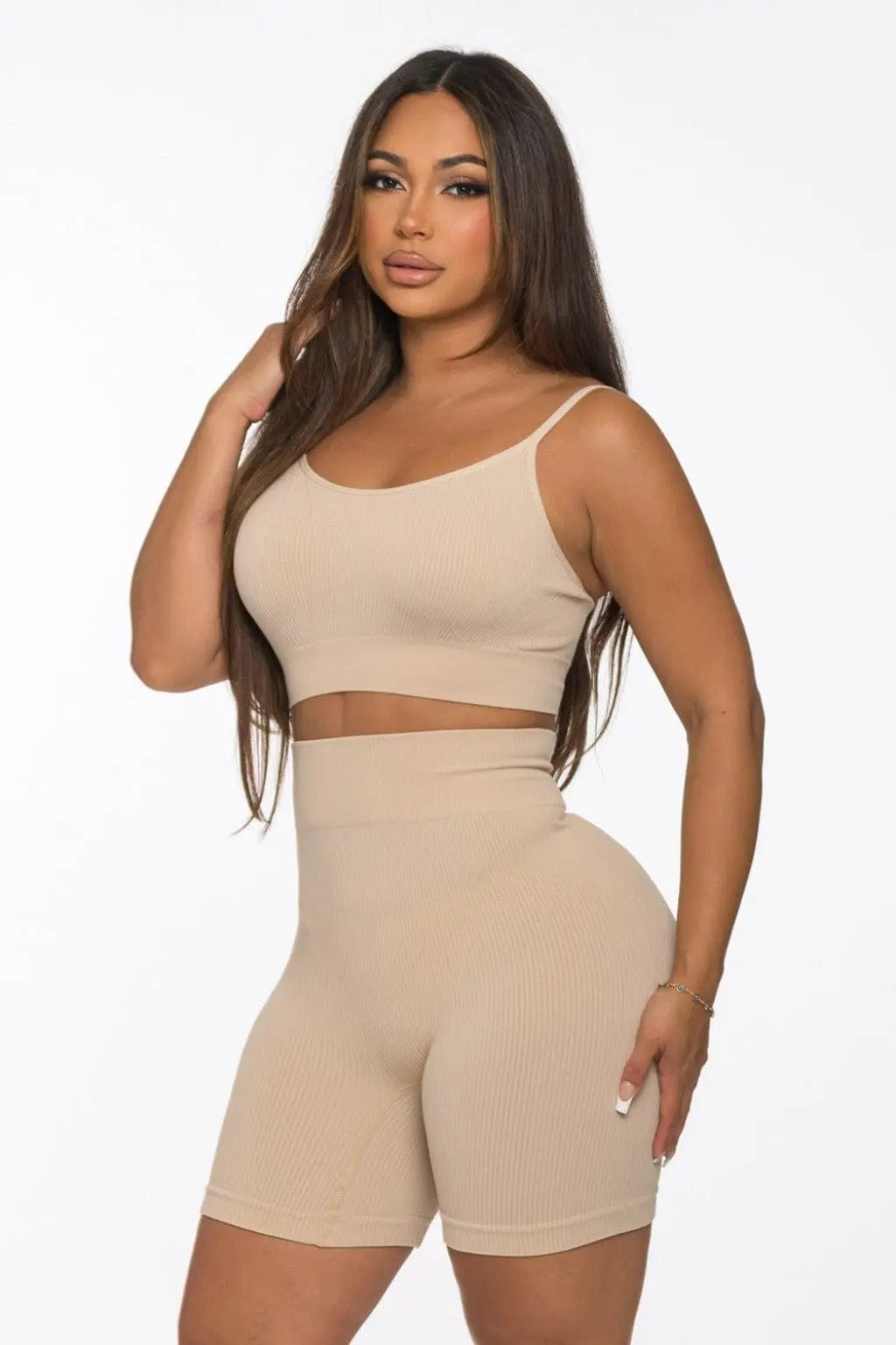 Accelerate Ombre Active Set - Khaki Shorts Epicplacess   