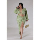 Yeah Night Out Bae Skirt Set-Green SKIRT Epicplacess 1X Green 