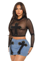 Melody Denim Micro Mini Skirt Set - Blue Wash skirt Epicplacess   