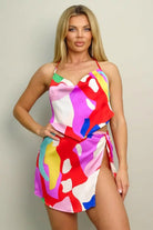 Tropical Gwtaway Skirt Set-Pink SKIRT Epicplacess   