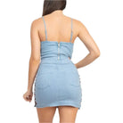 Corset & Split Denim Mini Skirts Set skirts Epicplacess   