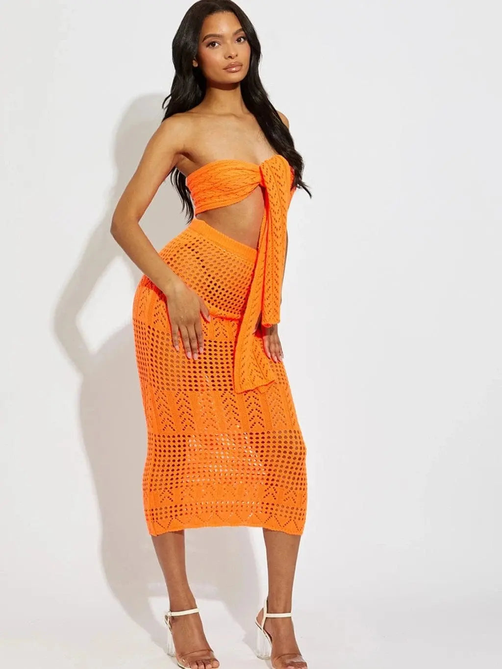 Knock knock Wynona Maxi Skirt Set - Green skirts Epicplacess S Orange 