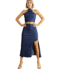 Asymmetric Women's denim skirt set skirts Epicplacess   