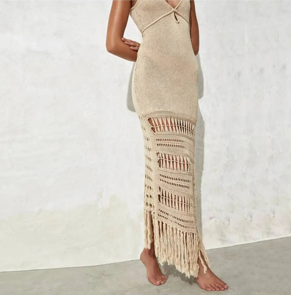 Sweet kama Tassels Cove Dress Swimsuit Epicplacess   