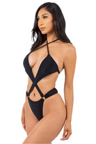 Adalina Cut Out Swimsuits -Black swimsuits Epicplacess   