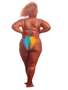 Carribean Queen One Piece Swimsuit Swimwear Epicplacess 2X  