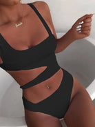 Cutting It One-Piece Swimsuit Swimwear Epicplacess L Black 