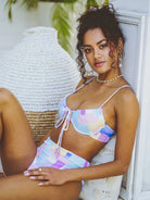 Kylie Retro Bikini Top Swimwear Epicplacess   