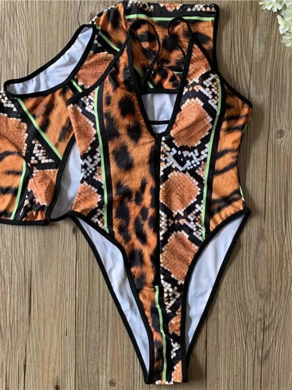 Wildlife Two Piece Swimsuit Swimwear Epicplacess   
