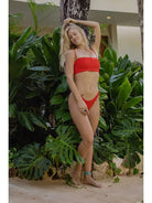 Scarlet Spaghetti-Strap Bandeau Bikini Top Swimwear Epicplacess   