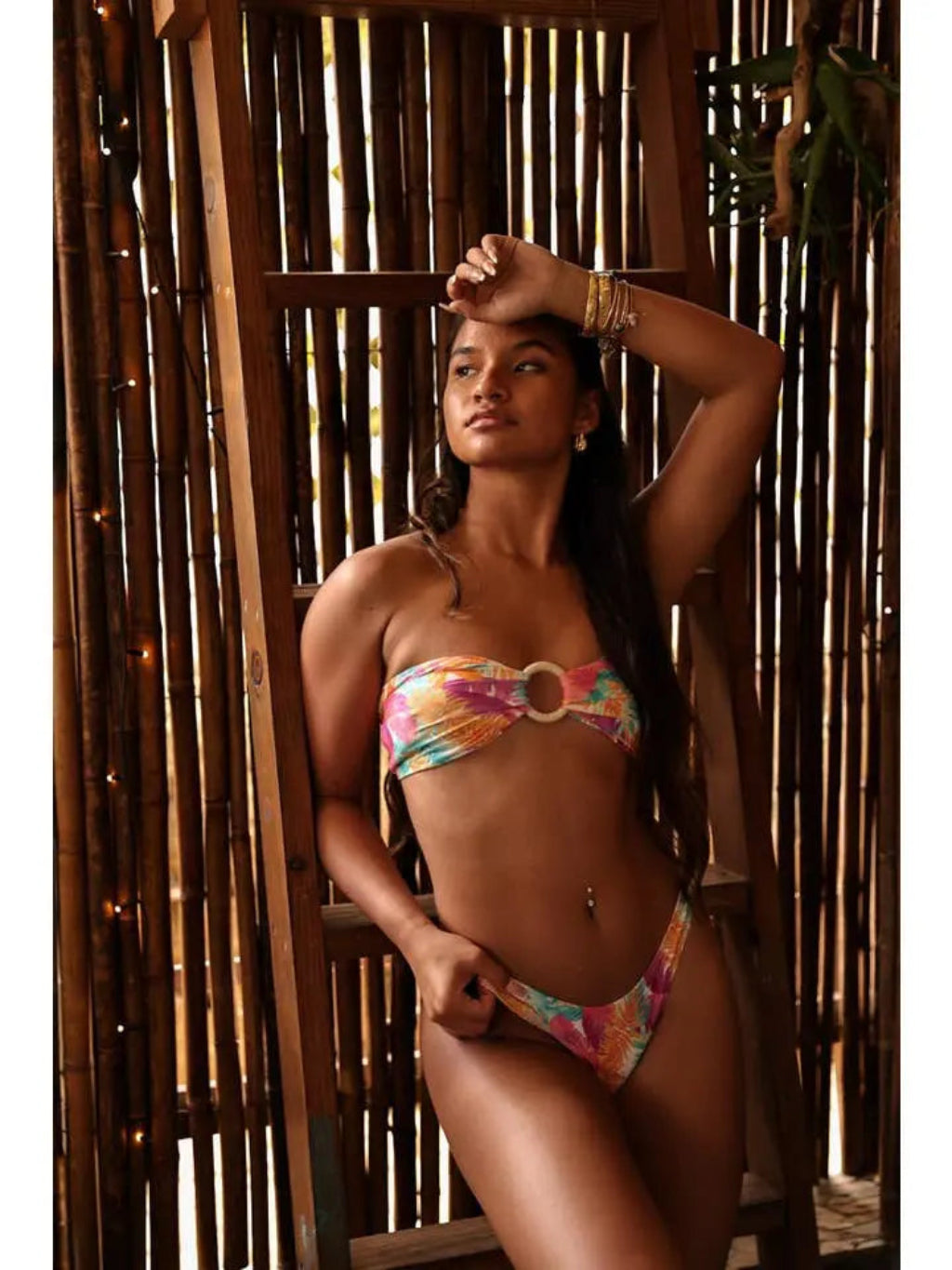 Wavy Daze Bandeau Top Swimwear Epicplacess   