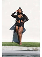 Tie Front Mesh Coverup Swimwear Epicplacess   