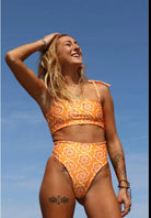 Maui Daisy Mae Bandeau Swimsuit Swimwear Epicplacess M Orange 