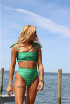 Maui Daisy Mae Bandeau Swimsuit Swimwear Epicplacess S Green 