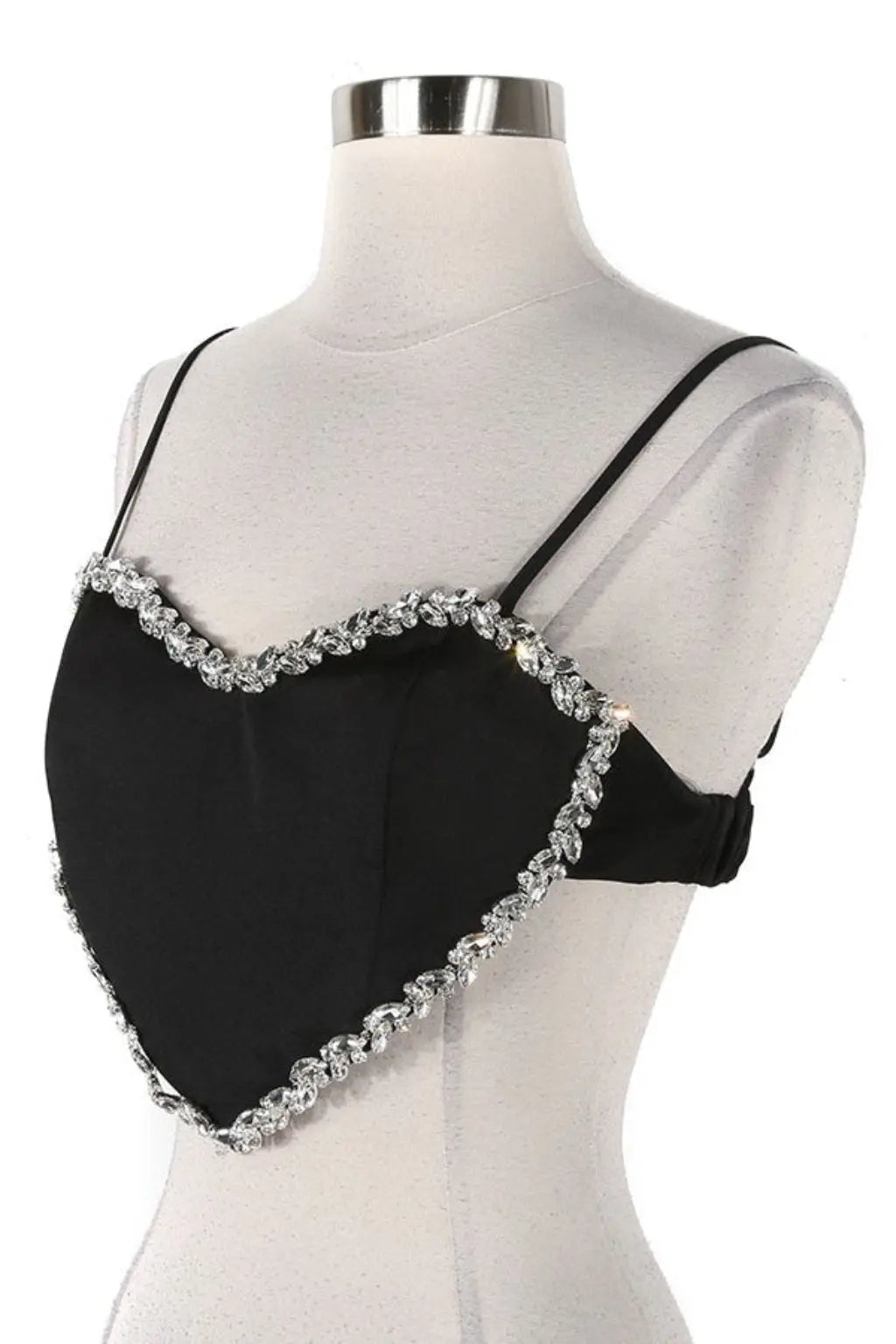 Stone Tailored Look Stretch Woven Crop Top - Epicplacess