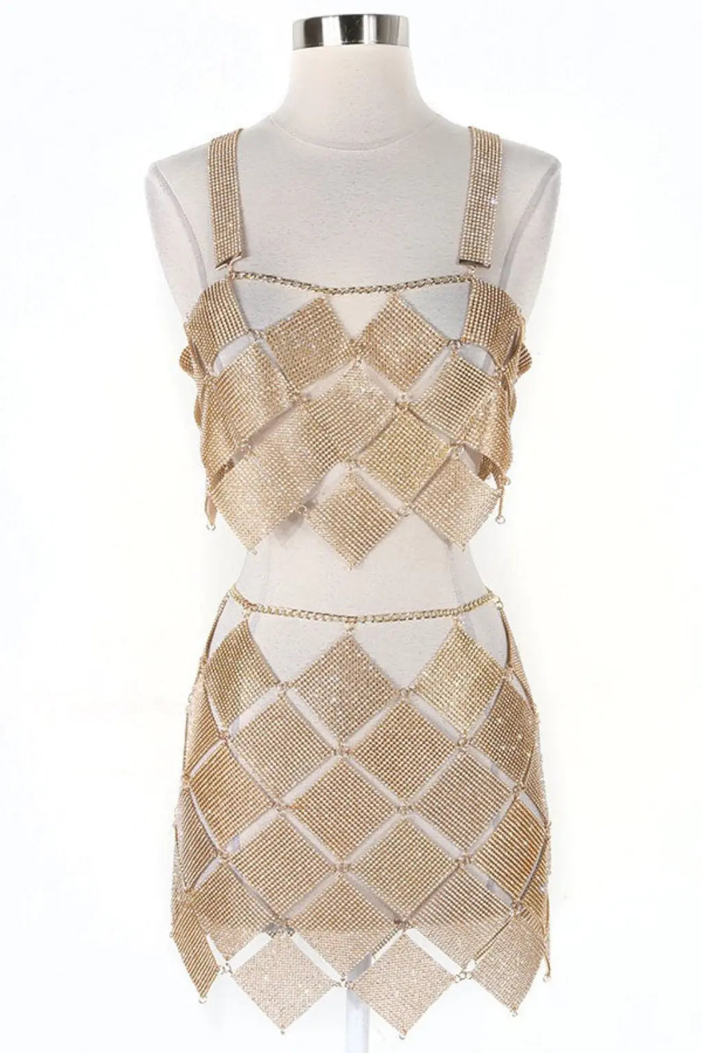 Cross Verva Metallic Mesh Two Piece Set - Epicplacess