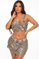 Cross Verva Metallic Mesh Two Piece Set - Epicplacess