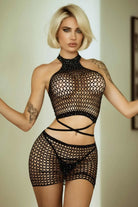 Wild Desires Rhinestone Mesh Boxer 2 Piece Set Unberwear Epicplacess   
